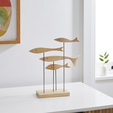 School of Fish Object + Stand, 4 Fish - Image 1