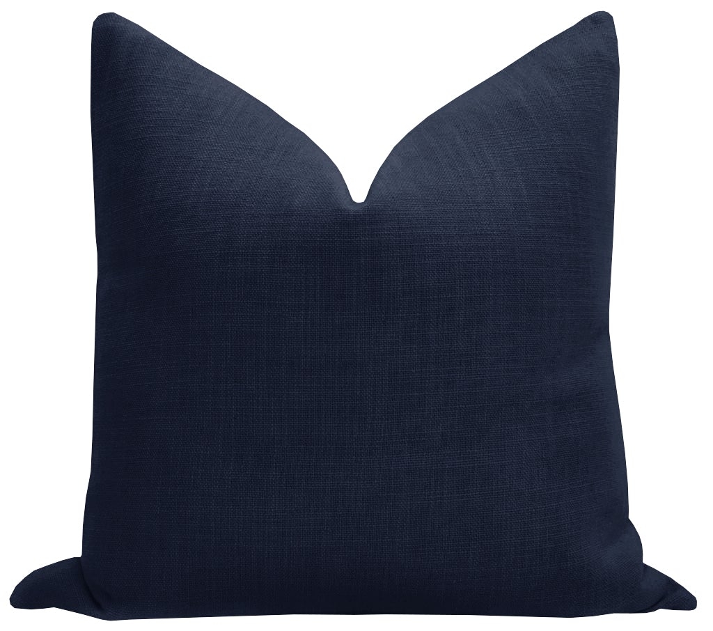 SIGNATURE LINEN // NAVY BLUE - 14" X 36" - Image 0