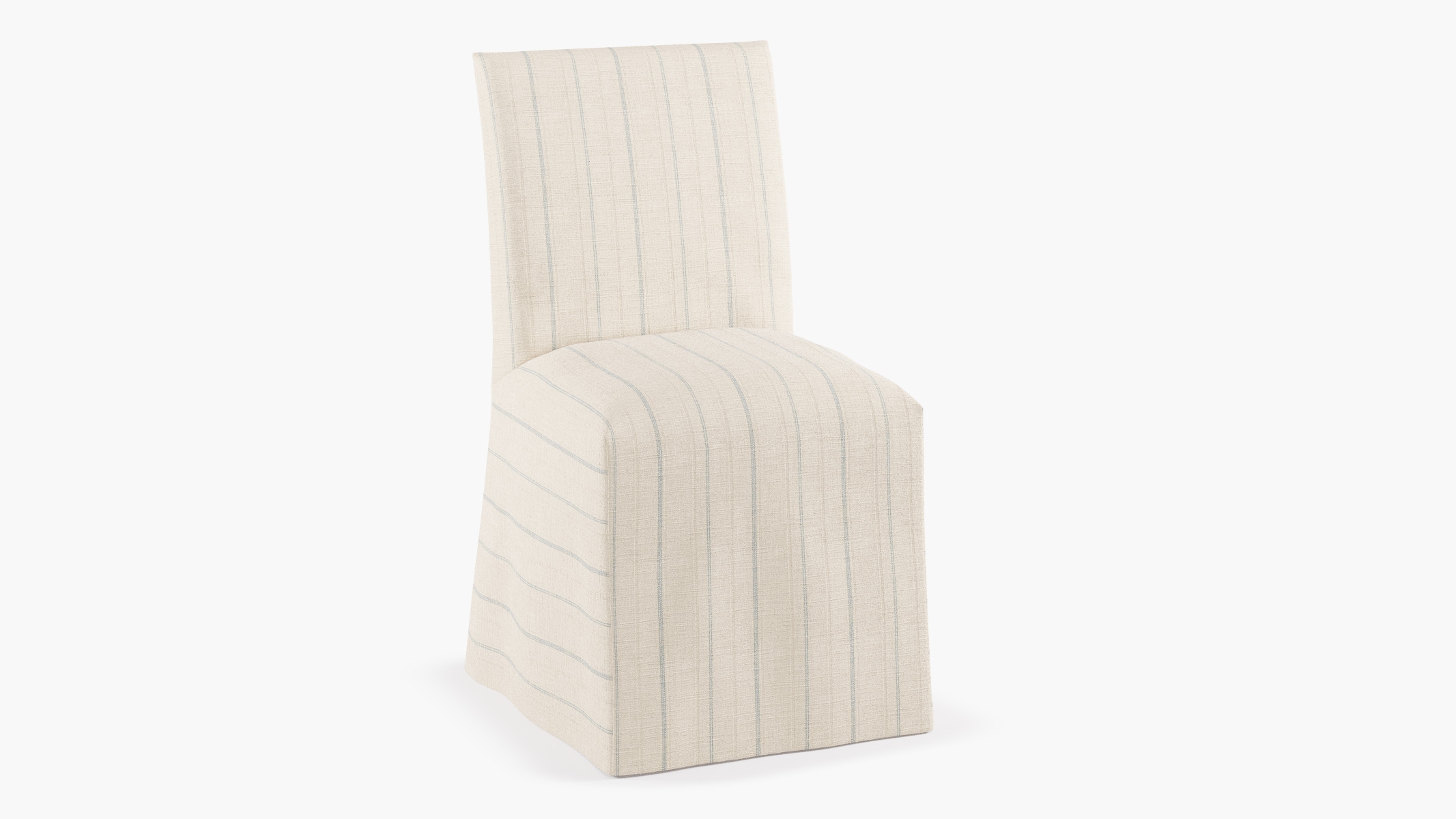 Slipcovered Dining Chair, Sky Fritz - Image 1