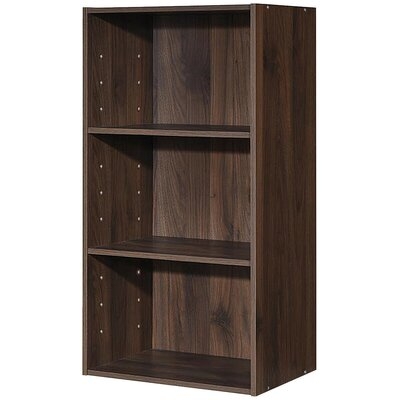 Ebern Designs 3 Open Shelf Bookcase Modern Multi-functional Storage Display Cabinet Black - Image 0