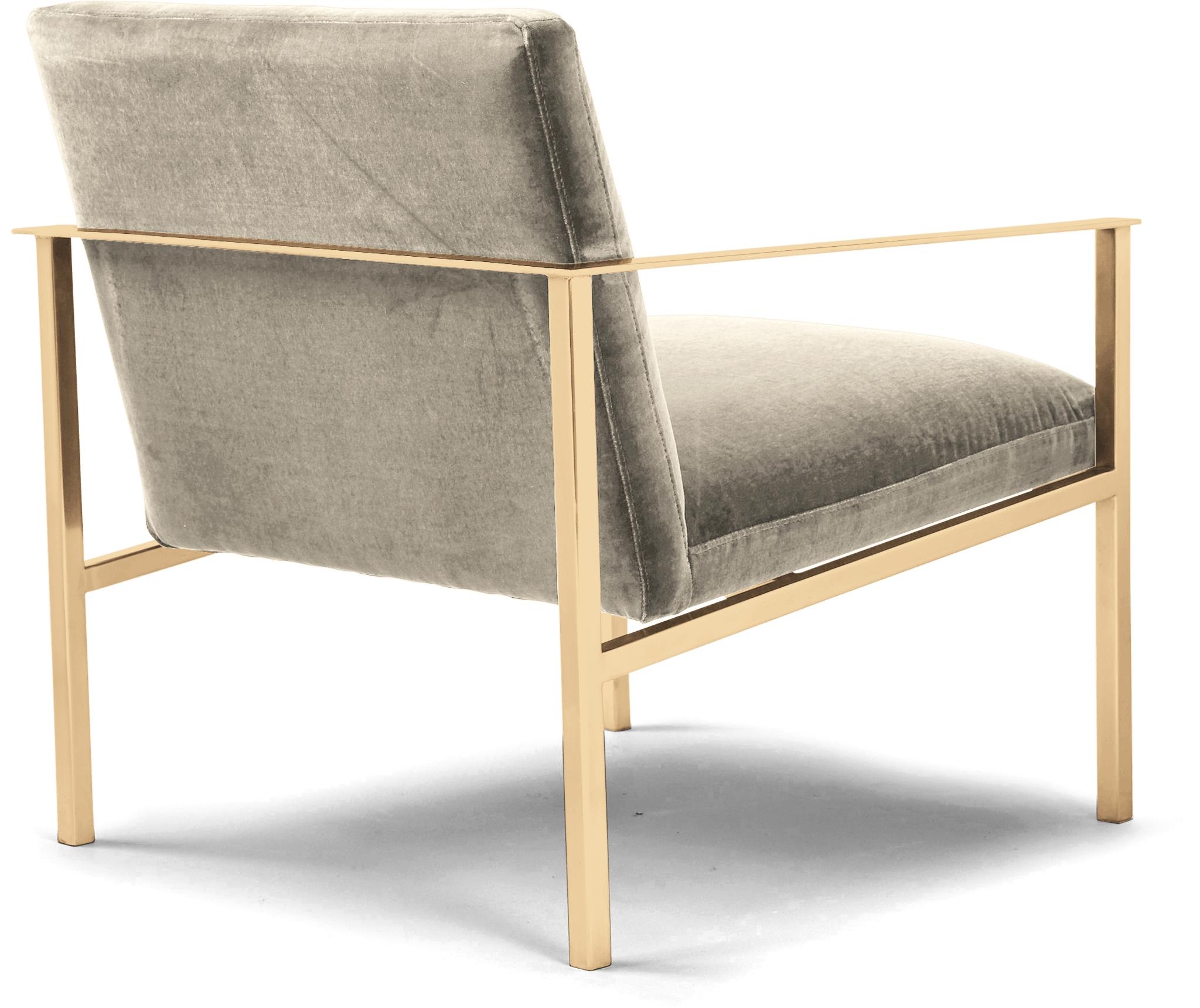Beige/White Orla Mid Century Modern Accent Chair - Cody Sandstone - Image 3