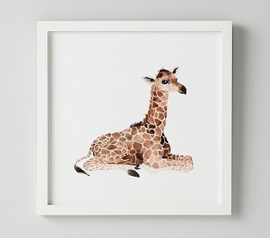 Giraffe Nursery Animal Art - Image 0