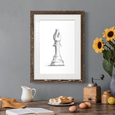Chess Piece Study IV Premium Framed Matte - Ready To Hang - Image 0