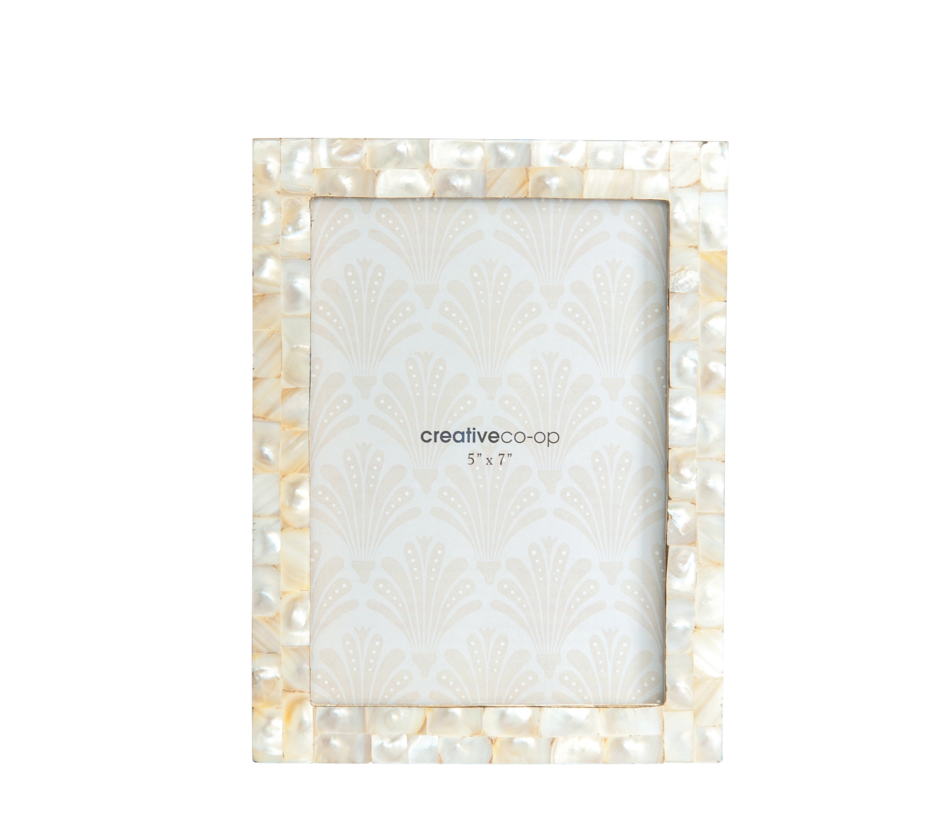 Mother of Pearl Photo Frame, Holds 5" x 7" Photo - Image 0
