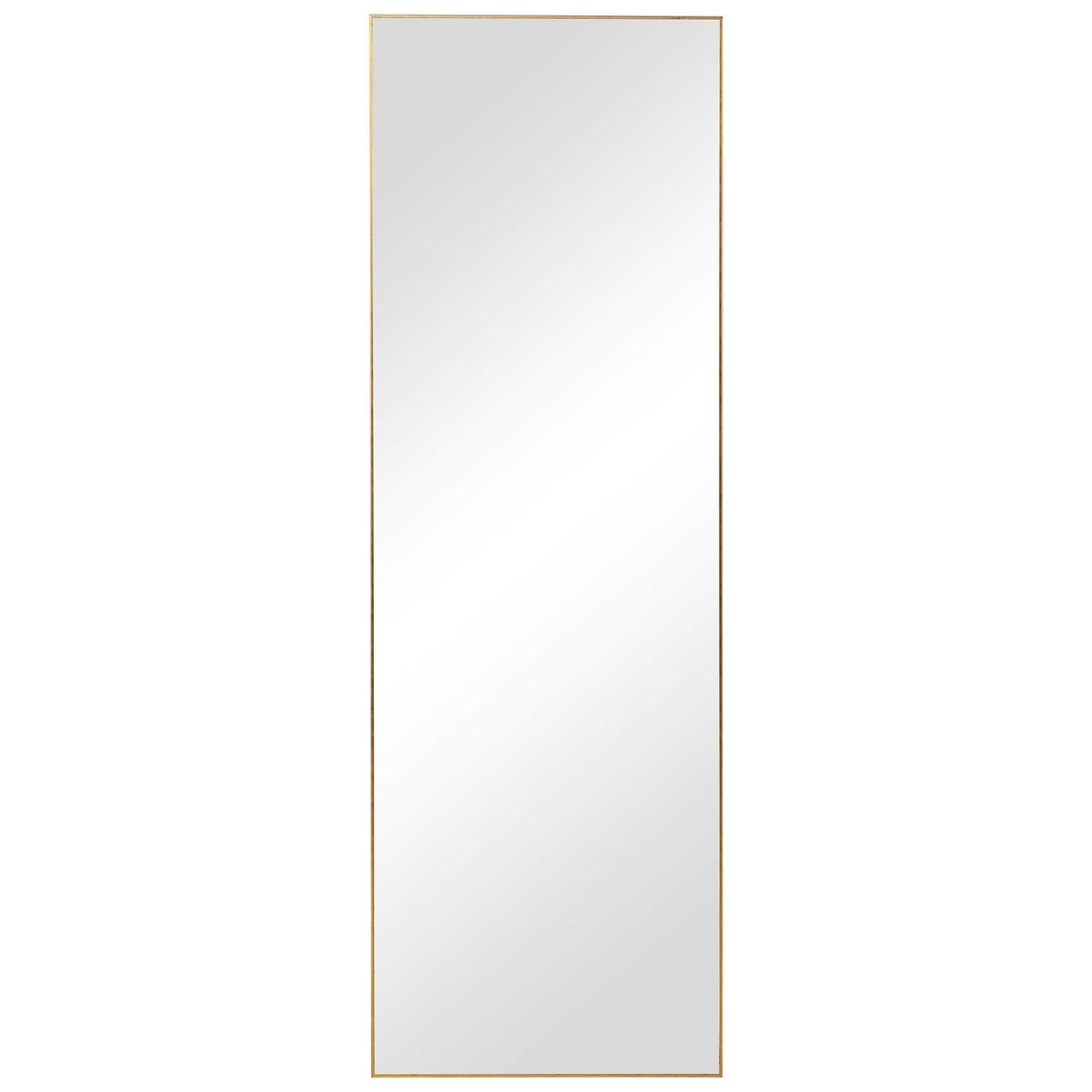 19.53" x 59.53" Thin Frame Mirror, Gold - Image 0