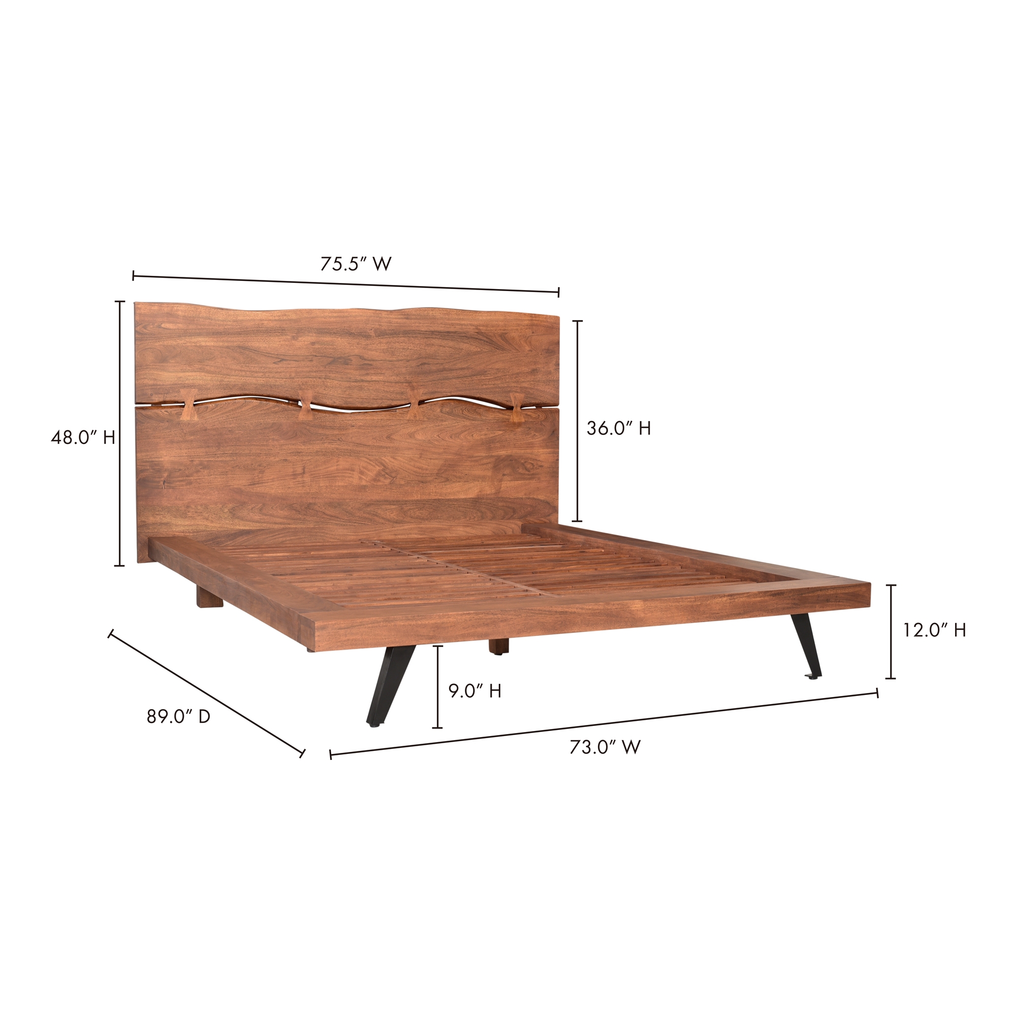 Madagascar Platform Bed Queen - Image 10