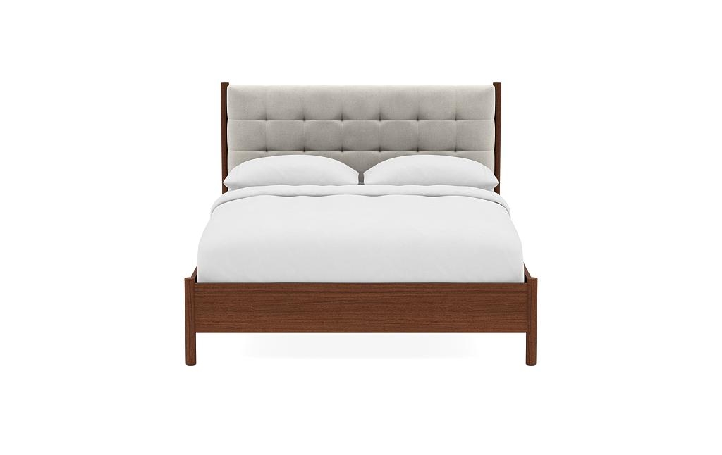 Percey Wood Framed Bed with Tufting Option - Image 0