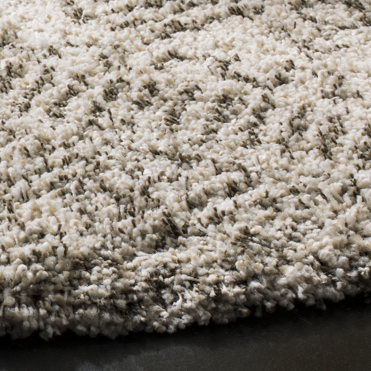 Arlo Home Woven Area Rug, SGH376A, Ivory/Grey,  7' X 7' Round - Image 2