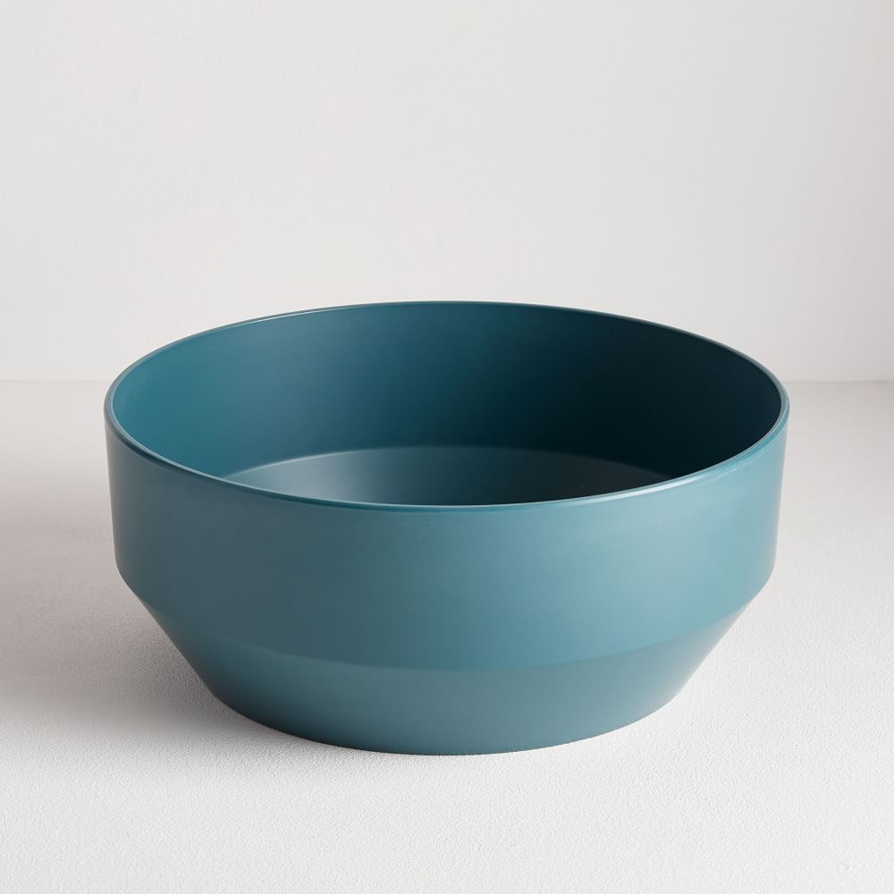 Modern Melamine Large Bowl, Silver Pine - Image 0