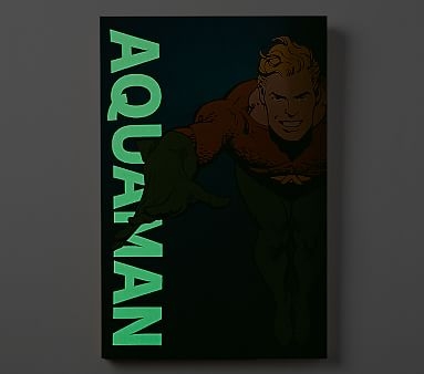 DC Comics Glow In The Dark Art, Aquaman - Image 1