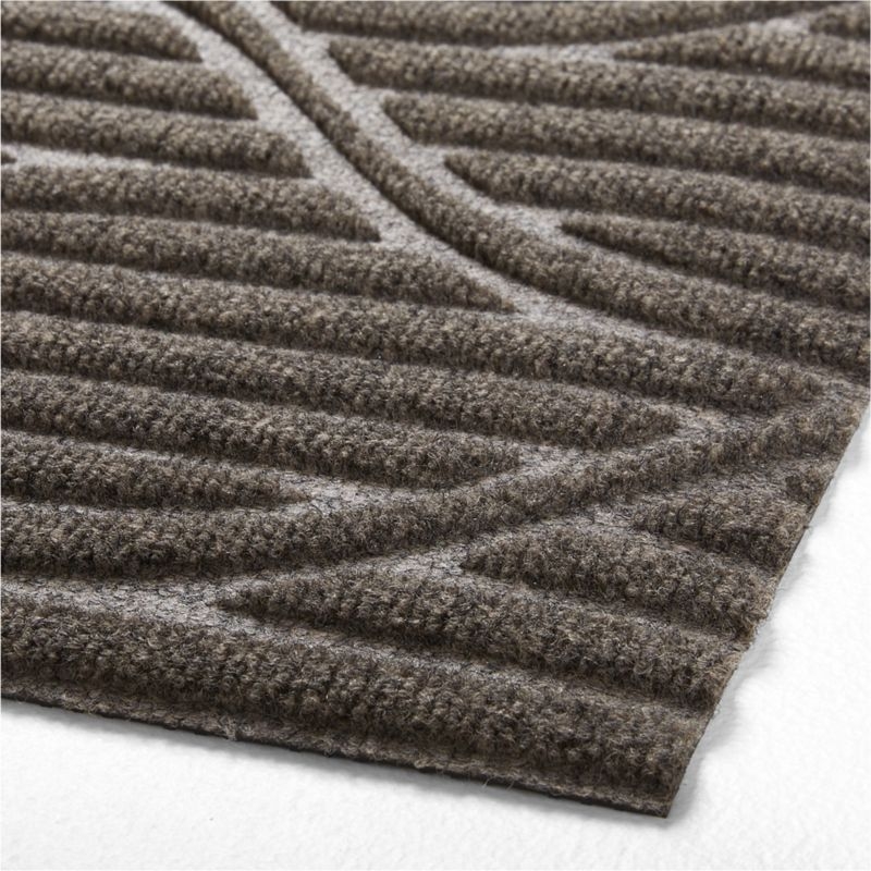 Thirsty Flow Taupe Brown Indoor/Outdoor Doormat 21.5"x35" - Image 2