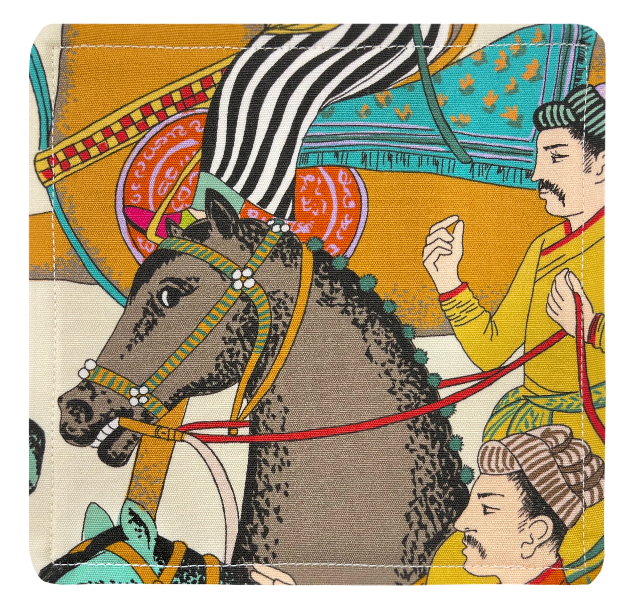 COCKTAIL NAPKINS :: DARA // TURQUOISE | MANUEL CANOVAS - Chartreuse - Image 2