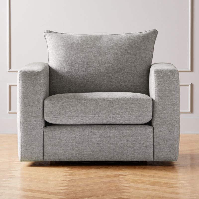 Forever Grey Swivel Armchair - Image 2