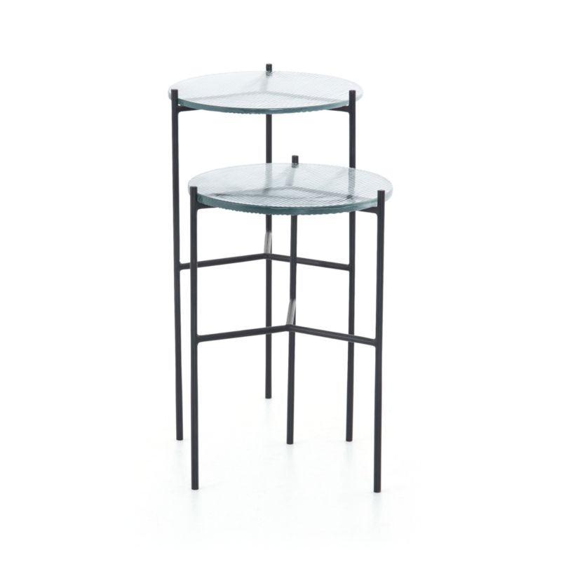 Maylan Clear Glass End Tables, Set of 2 - Image 8