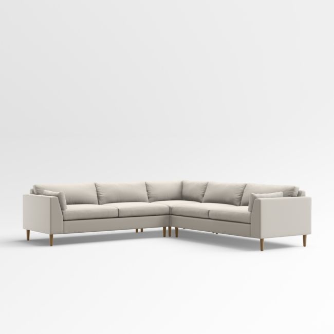 Avondale Wood Leg 3-Piece Sectional Sofa - Image 0
