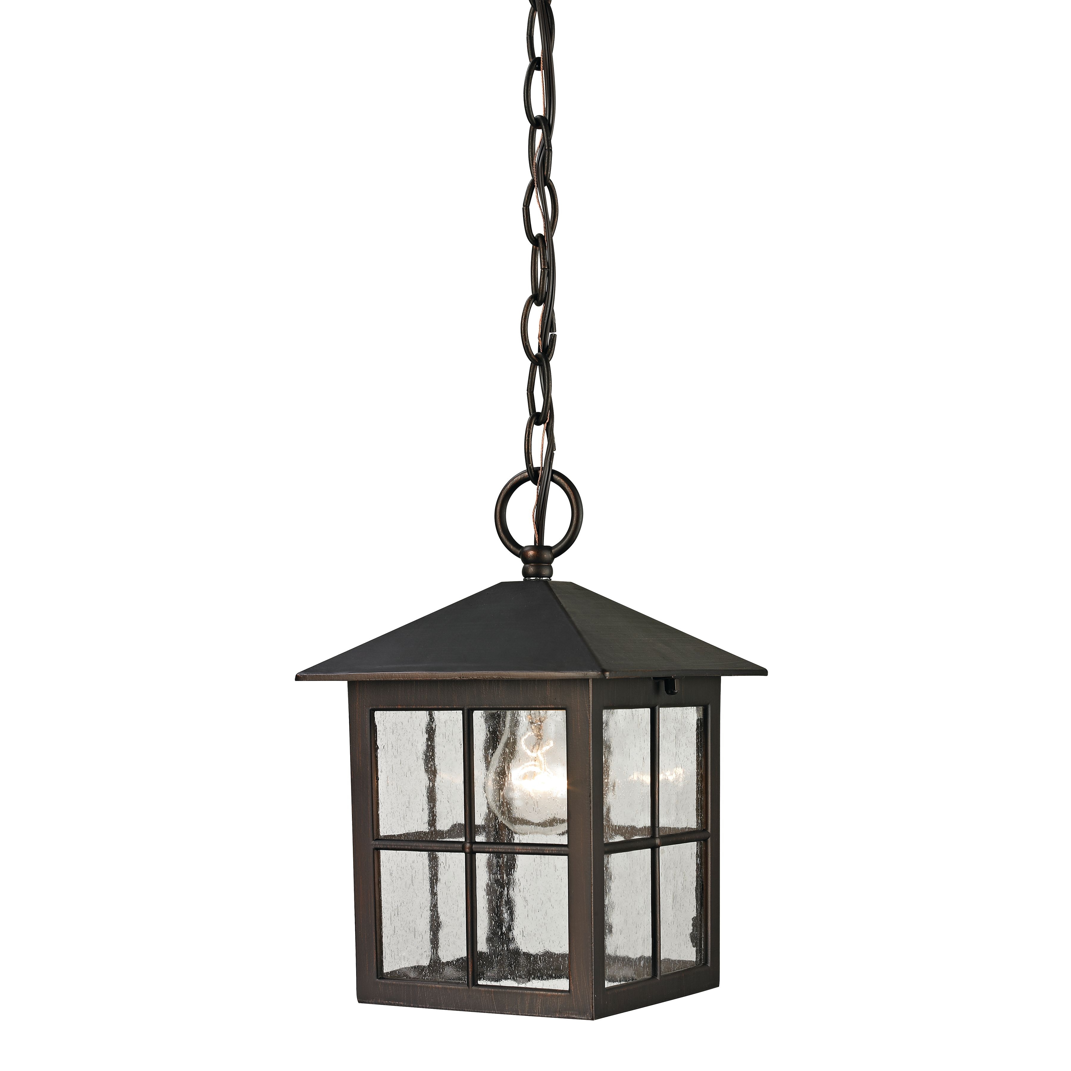 Shaker Heights 7'' Wide 1-Light Outdoor Pendant - Hazelnut Bronze - Image 0