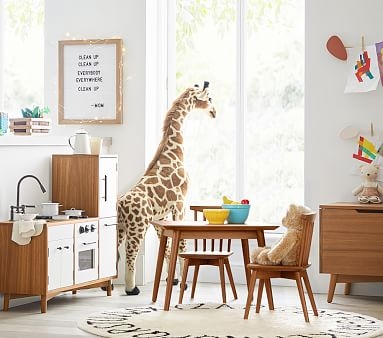 west elm x pbk Mid-Century My First Play Table & Chair Set, Acorn, UPS - Image 1
