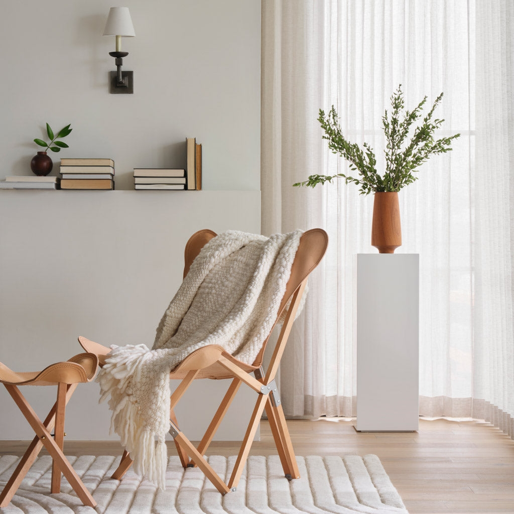 The Citizenry Clara Chunky Wool Throw | Ivory - Image 1