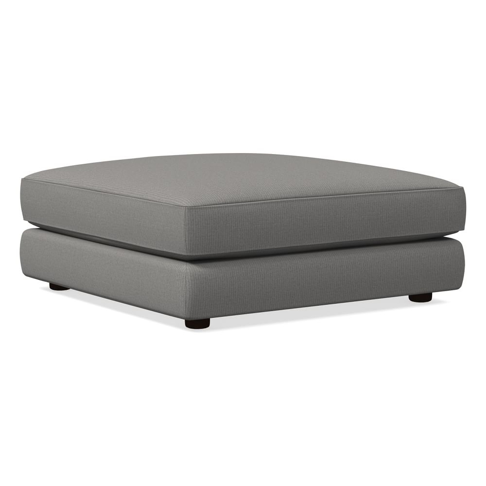 Haven Ottoman, Poly, Performance Washed Canvas, Storm Gray, Concealed Supports - Image 0