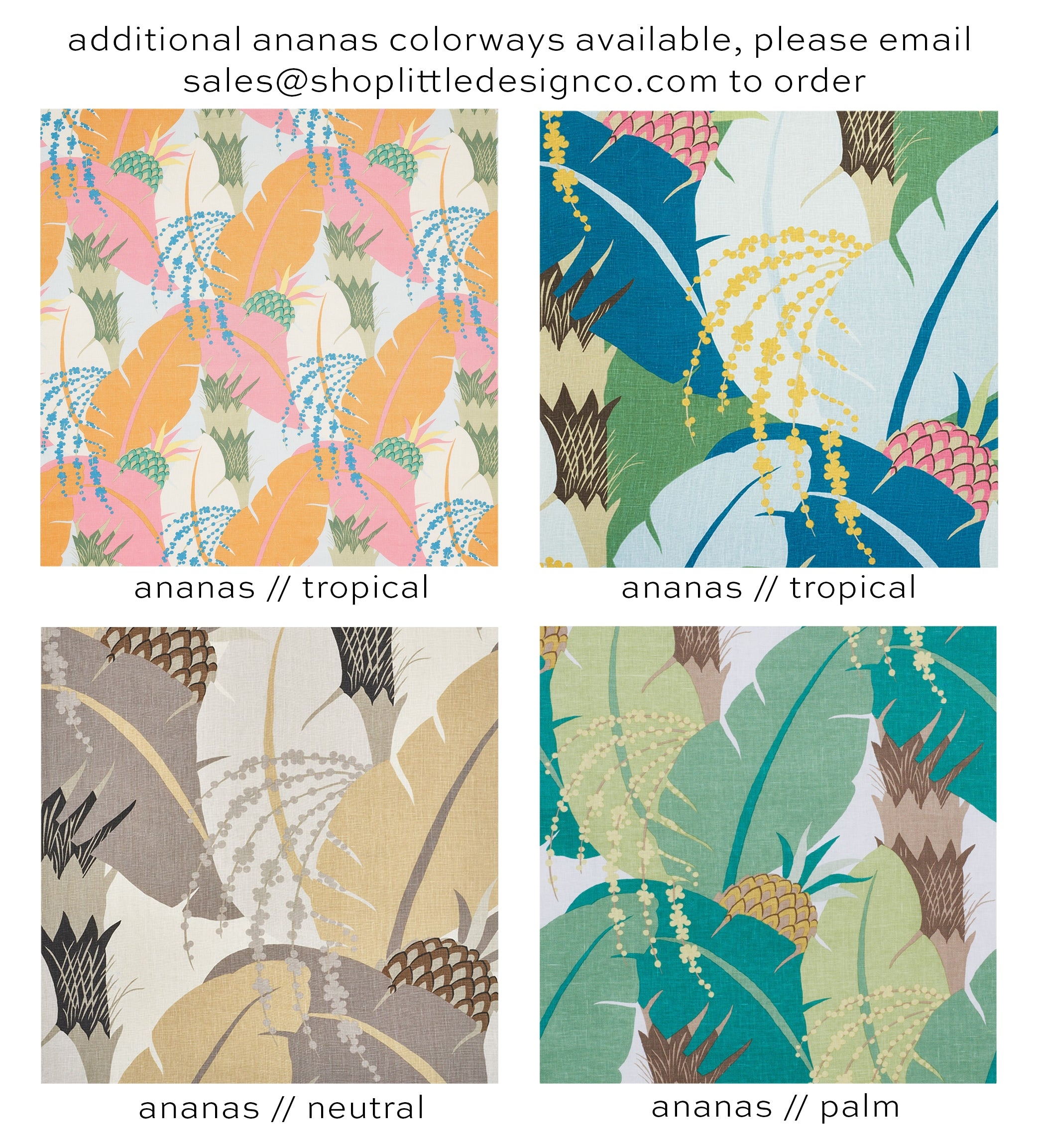 THE BOLSTER :: ANANAS // PEACOCK | SCHUMACHER - BY THE YARD - Image 4