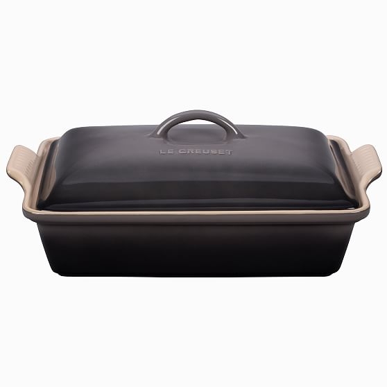 Le Creuset Covered Rectangular Casserole Dish, Oyster - Image 0
