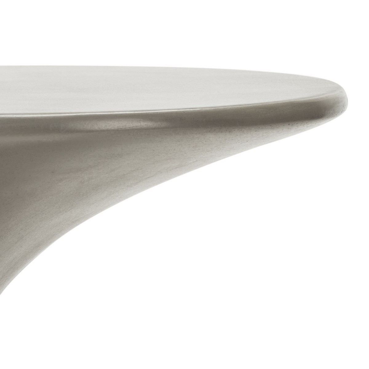 Kavita Concrete Accent Stool - Dark Grey - Safavieh - Image 2