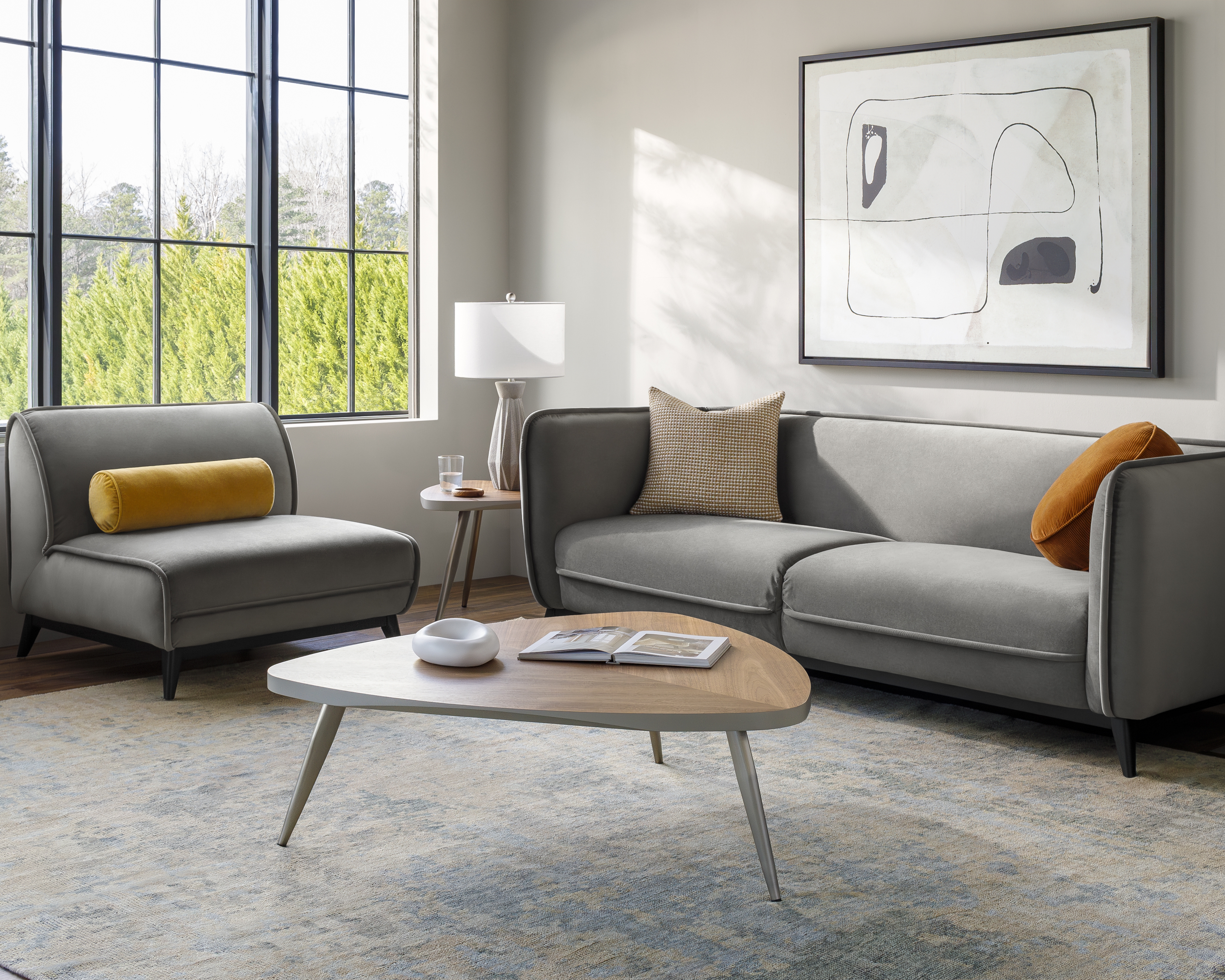 Bruce Polyester 31"H x 87"W x 35"D Sofa - Image 1