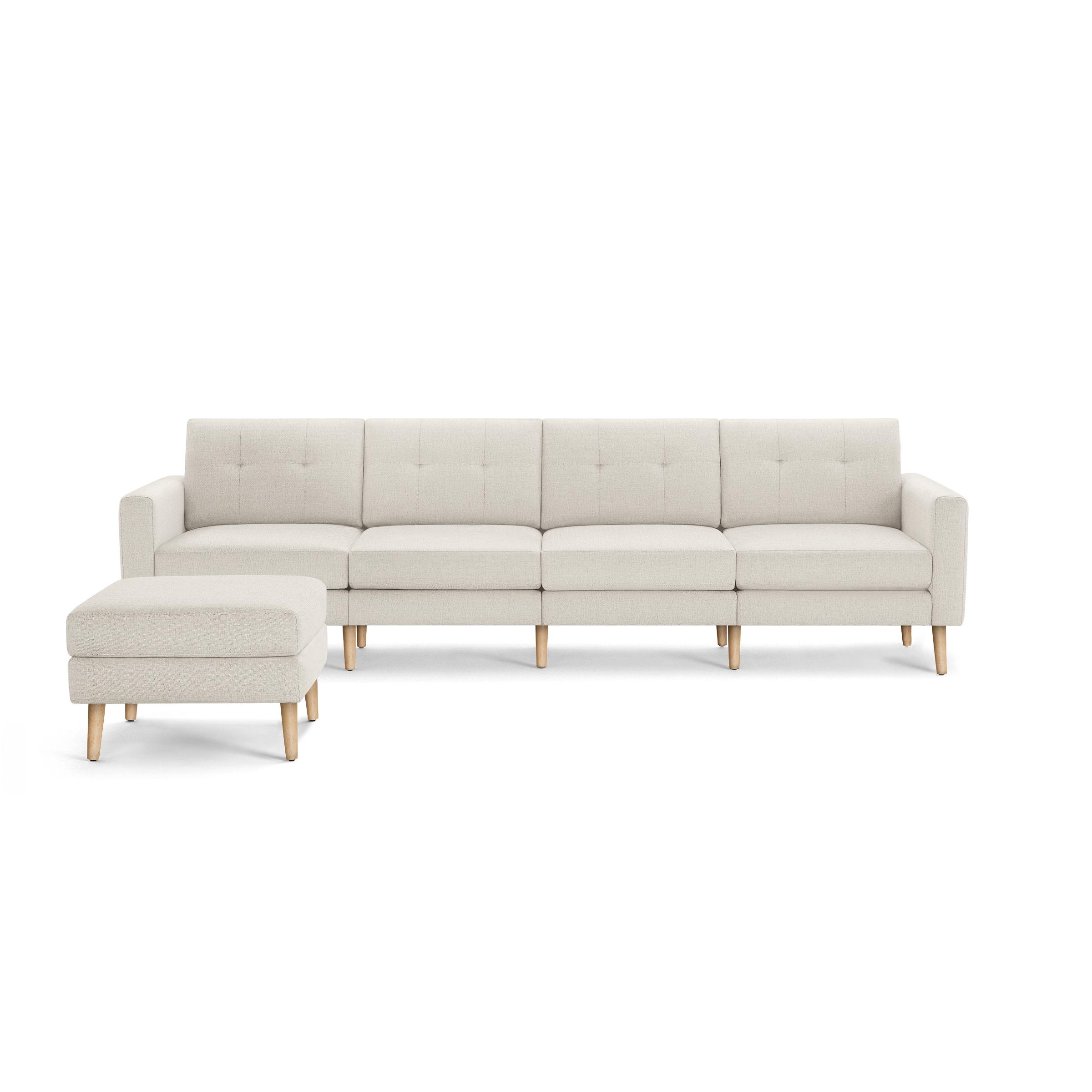 Burrow Nomad King Sofa and Ottoman, Leg Finish: OakLegs - Image 0