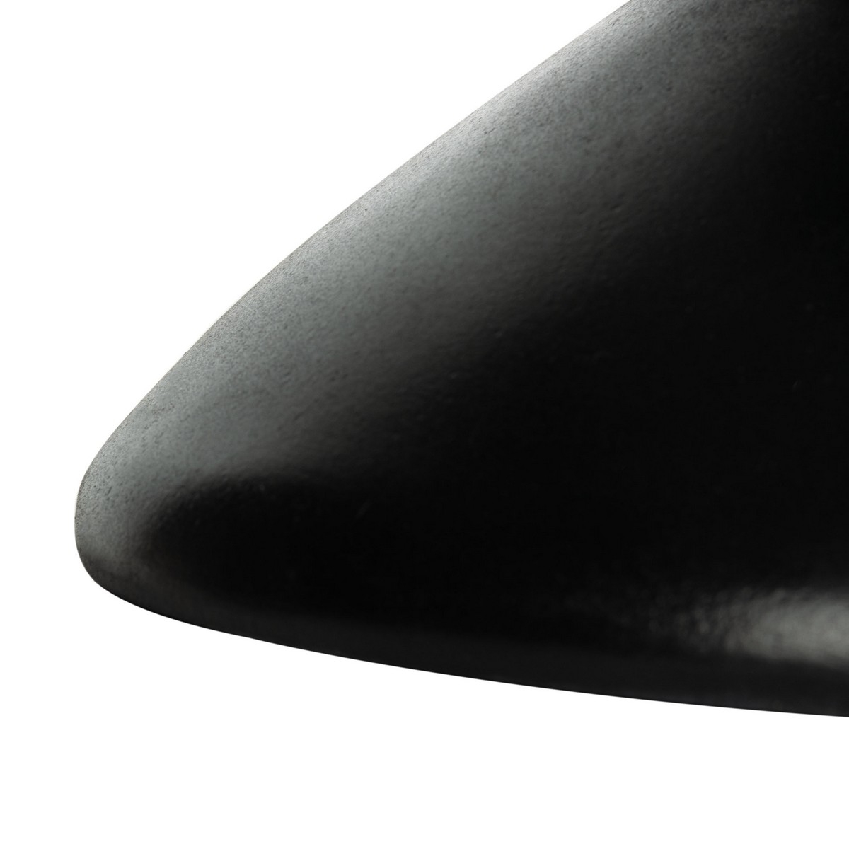 Jiraiya Concrete Accent Stool - Black - Safavieh - Image 3