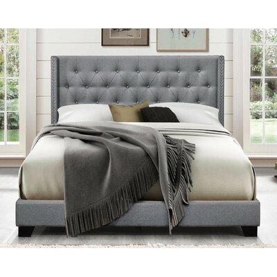 Aadvik Tufted Upholstered Low Profile Standard Bed - Image 0