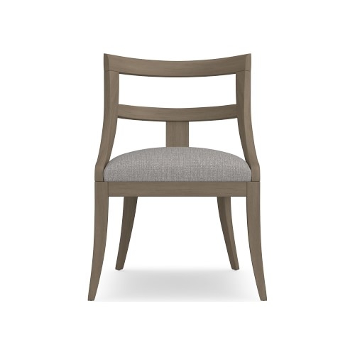 Piedmont Side Chair, Standard Cushion, Perennials Performance Melange Weave, Fog SG - Image 0