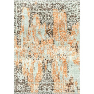 Culbreath Handloom Gray/Orange Area Rug - Image 0