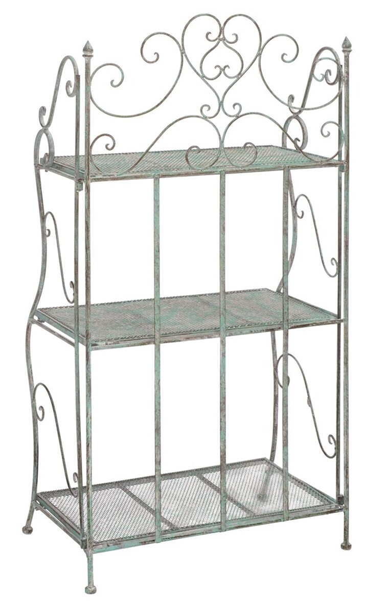 Torus 3-Tier Shelf - Antique Dark Green - Safavieh - Image 7