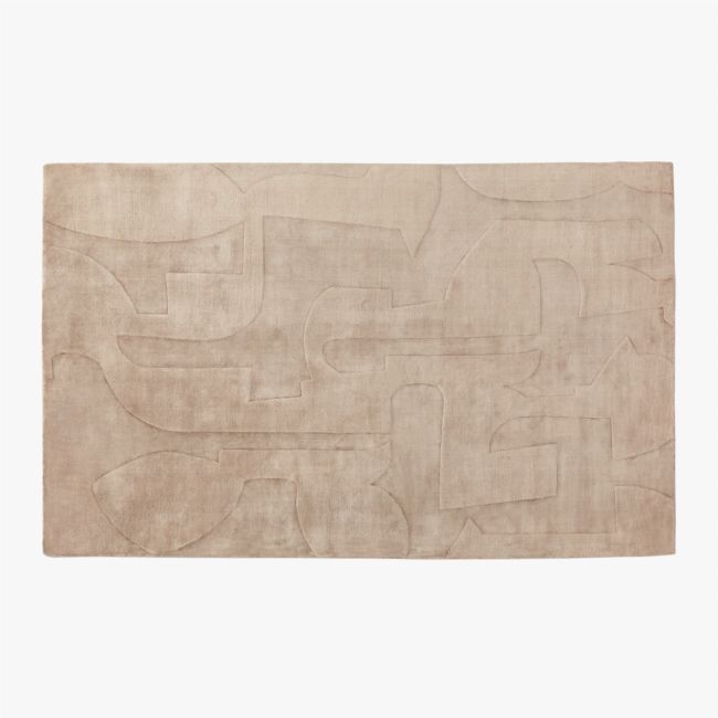 Eleyne Handloomed Coco Brown TENCEL™ Lyocell Area Rug 5'x8' - Image 0