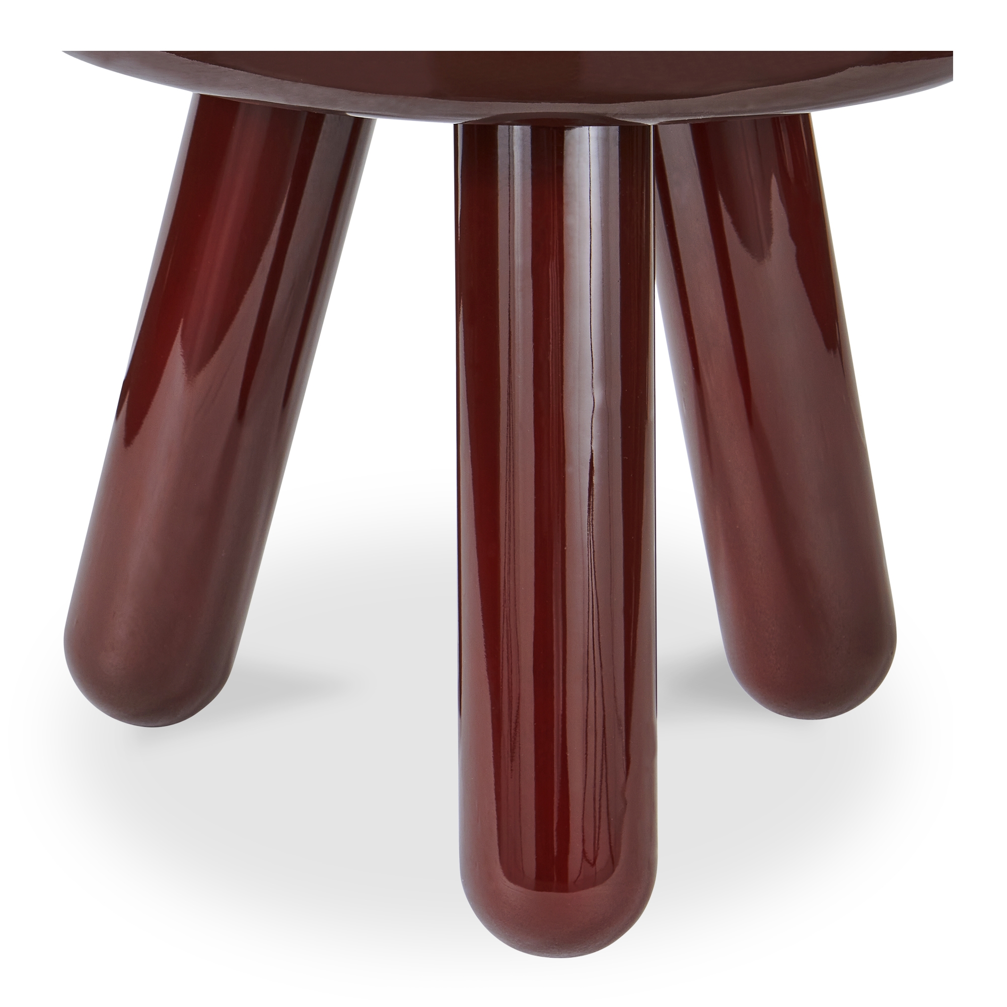 Joy Accent Table Deep Red Lacquer - Image 4