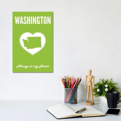 Washington Always in My Heart - Wrapped Canvas Graphic Art Print - Image 0