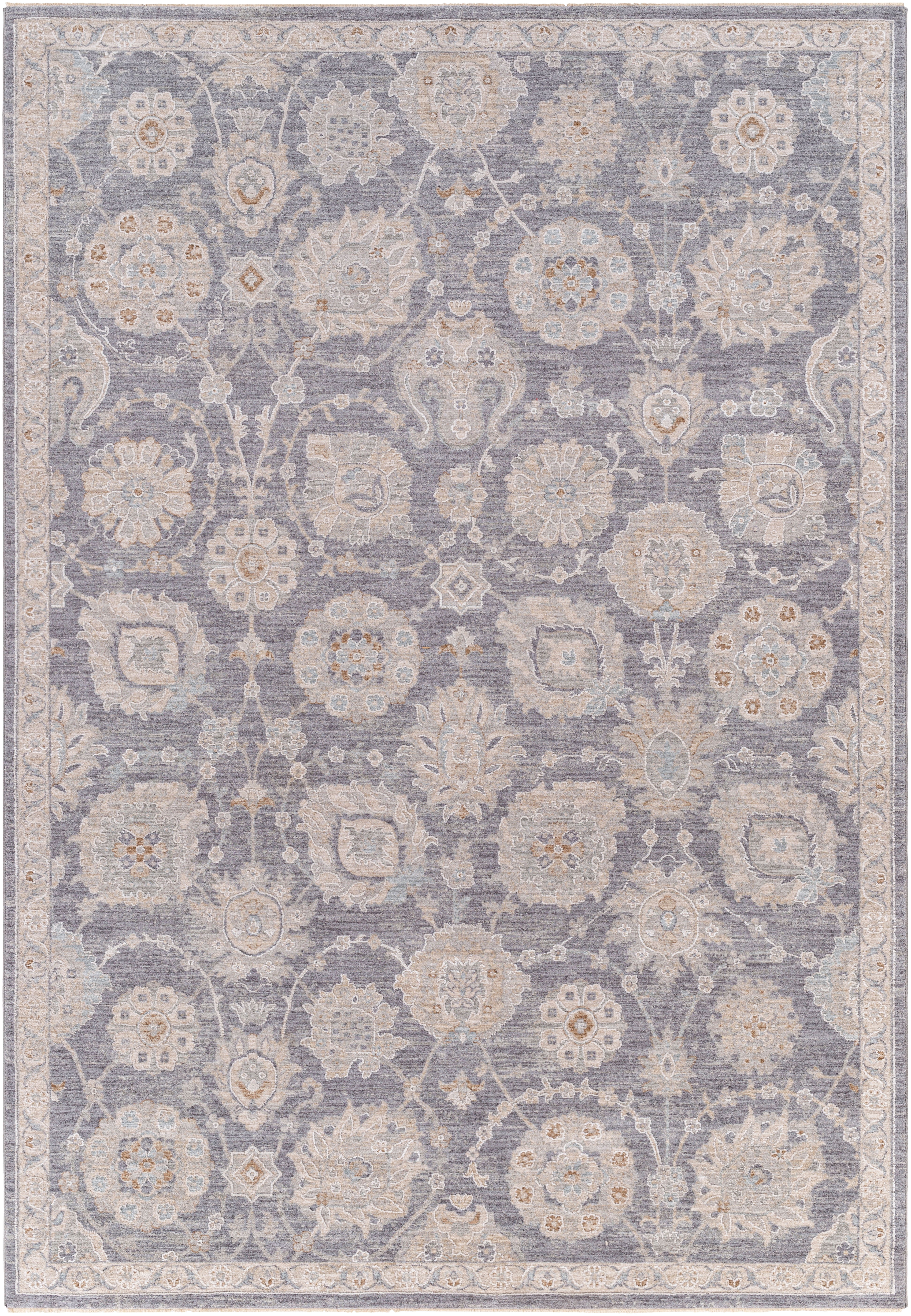 Avant Garde Gray Indoor 6'7" x 9'6" Machine Woven Rug - Image 0