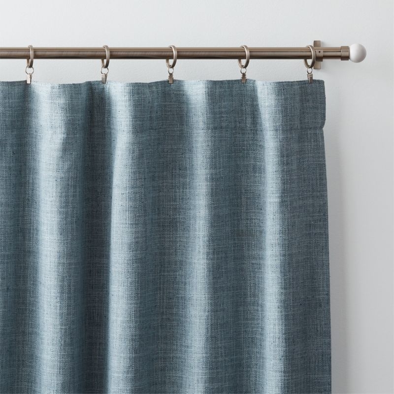 Ashbery Mist Blue Window Curtain Panel 52"x108" - Image 2