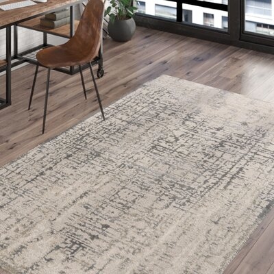 Marcourt Abstract Gray/Beige Area Rug - Image 0