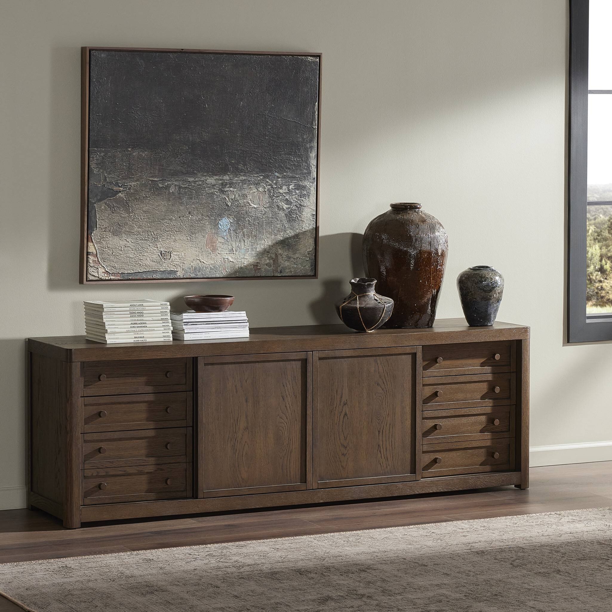 Miko Media Console - Fawn Oak Veneer - Image 3