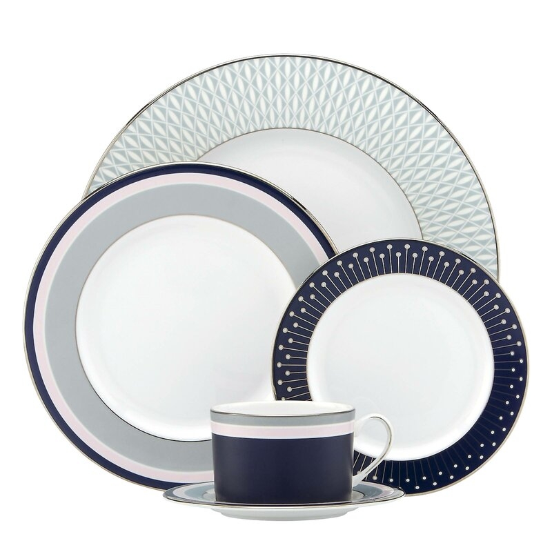 kate spade new york Mercer Drive Bone China 5 Piece Place Setting, Service for 1 - Image 0