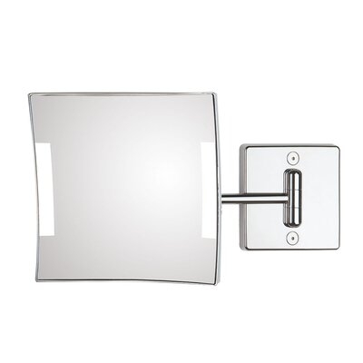 Quadrolo 1-Arm Cable and Plug LED Modern & Contemporary Lighted Magnifying Makeup/Shaving Mirror - Image 0
