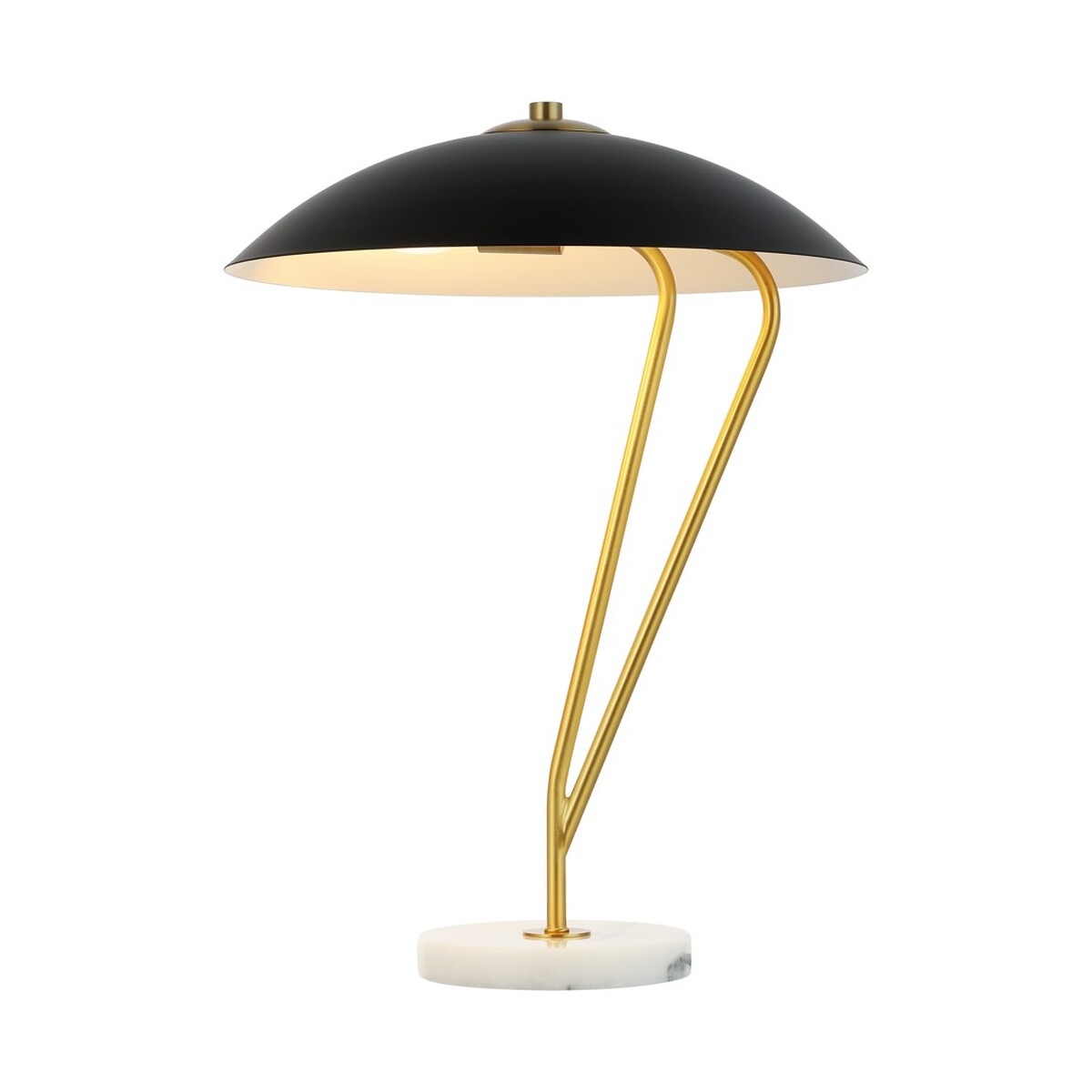 Suarez 20.25 Inch Table Lamp - Black/Brass - Image 3