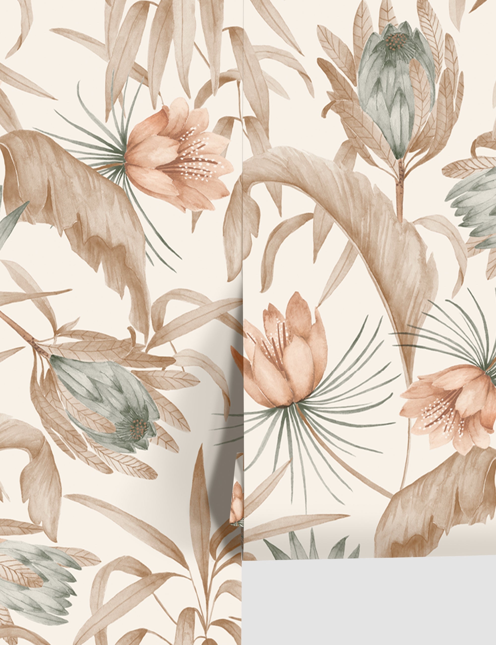 Tropical Wallpaper by Rylee + Cru - Natural - Image 0