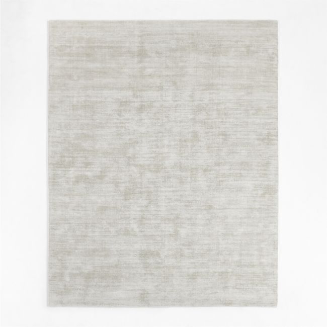 Laval Solid Tip-Sheared Silver Area Rug 6'x9' - Image 0