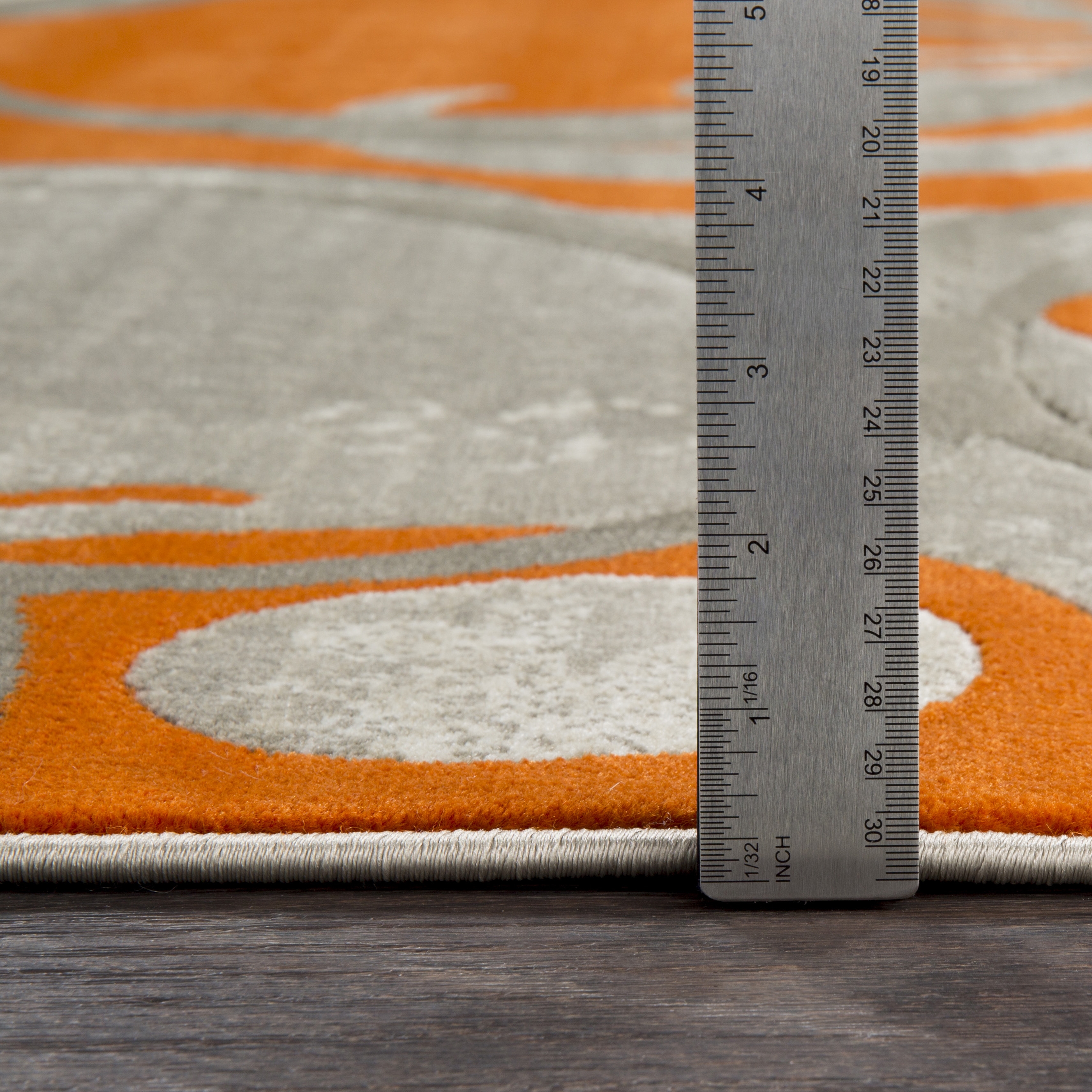 Jax Orange Indoor 2'2" x 2'11" Machine Woven Rug - Image 2