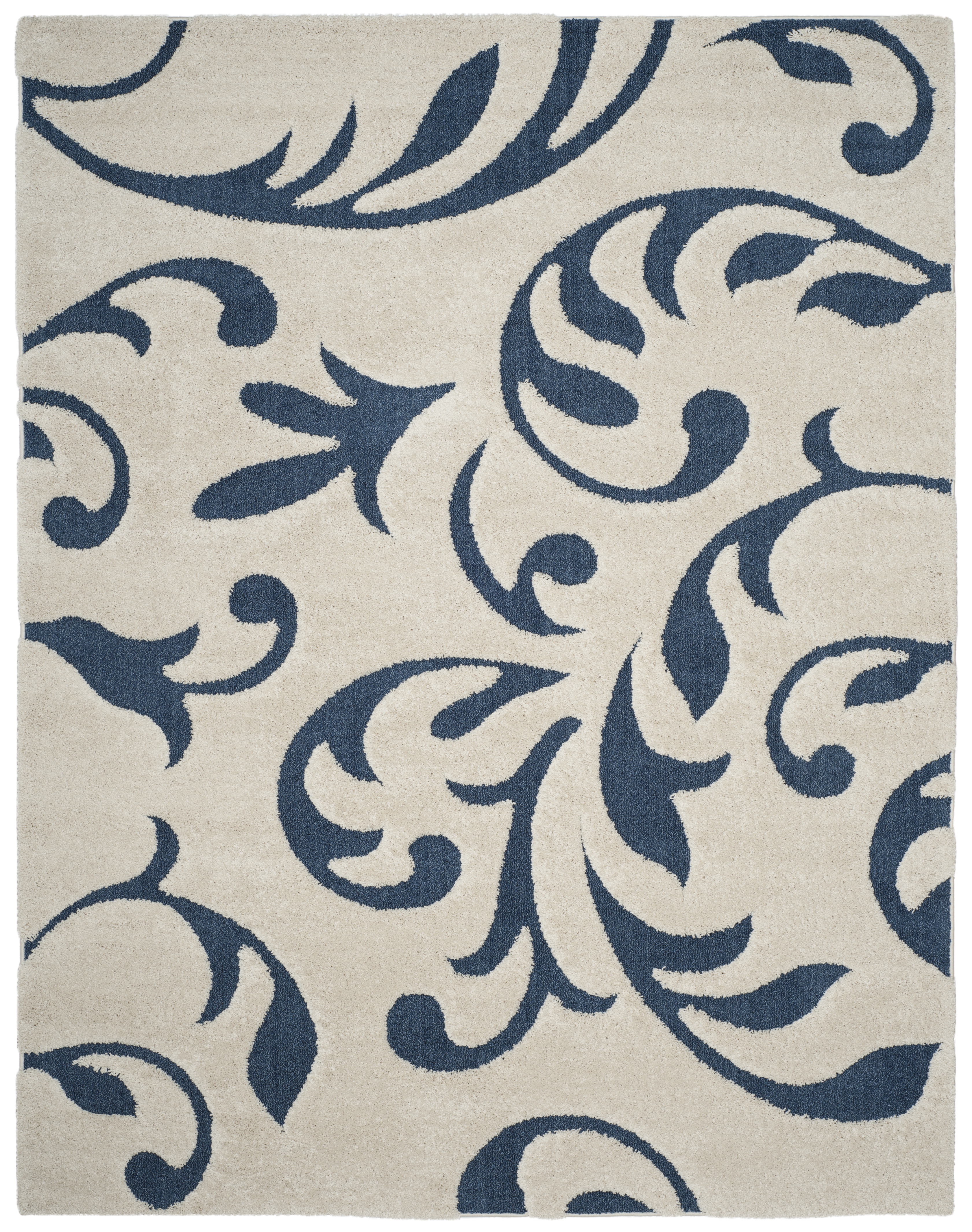 Arlo Home Woven Area Rug, SG468-1165, Cream/Blue,  8' X 10' - Image 0
