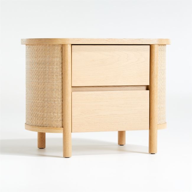 Canyon Natural Wood 2-Drawer Kids Nightstand by Leanne Ford - Image 0