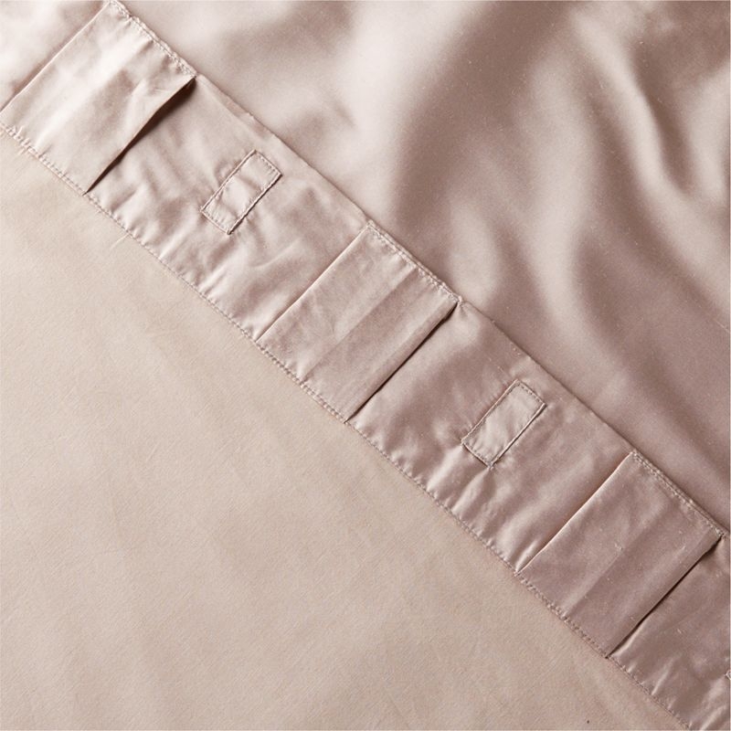 Seda Smoked Mauve Dupioni Silk Window Curtain Panel 48"x120'' - Image 4