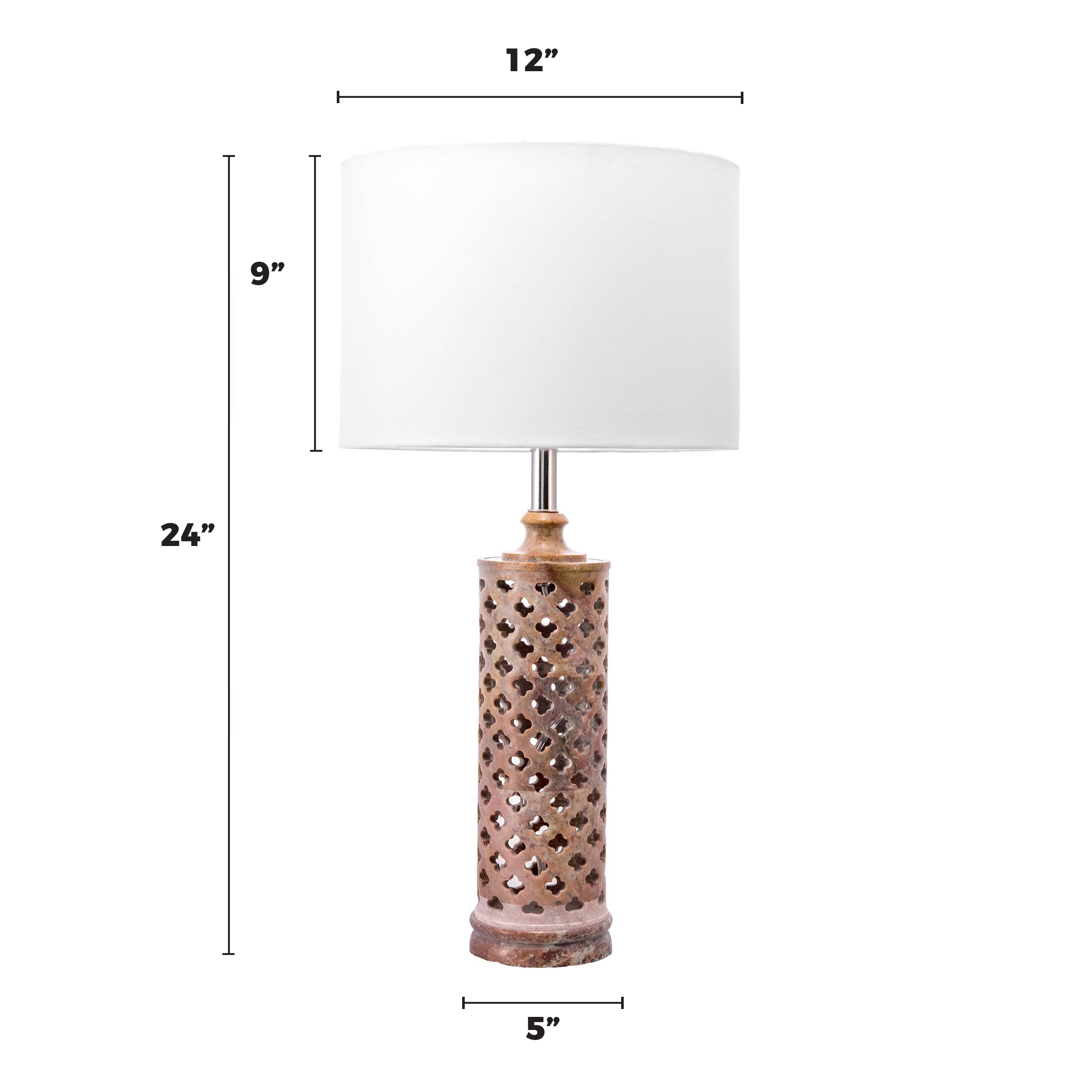 Roy 24" Marble Table Lamp - Image 2